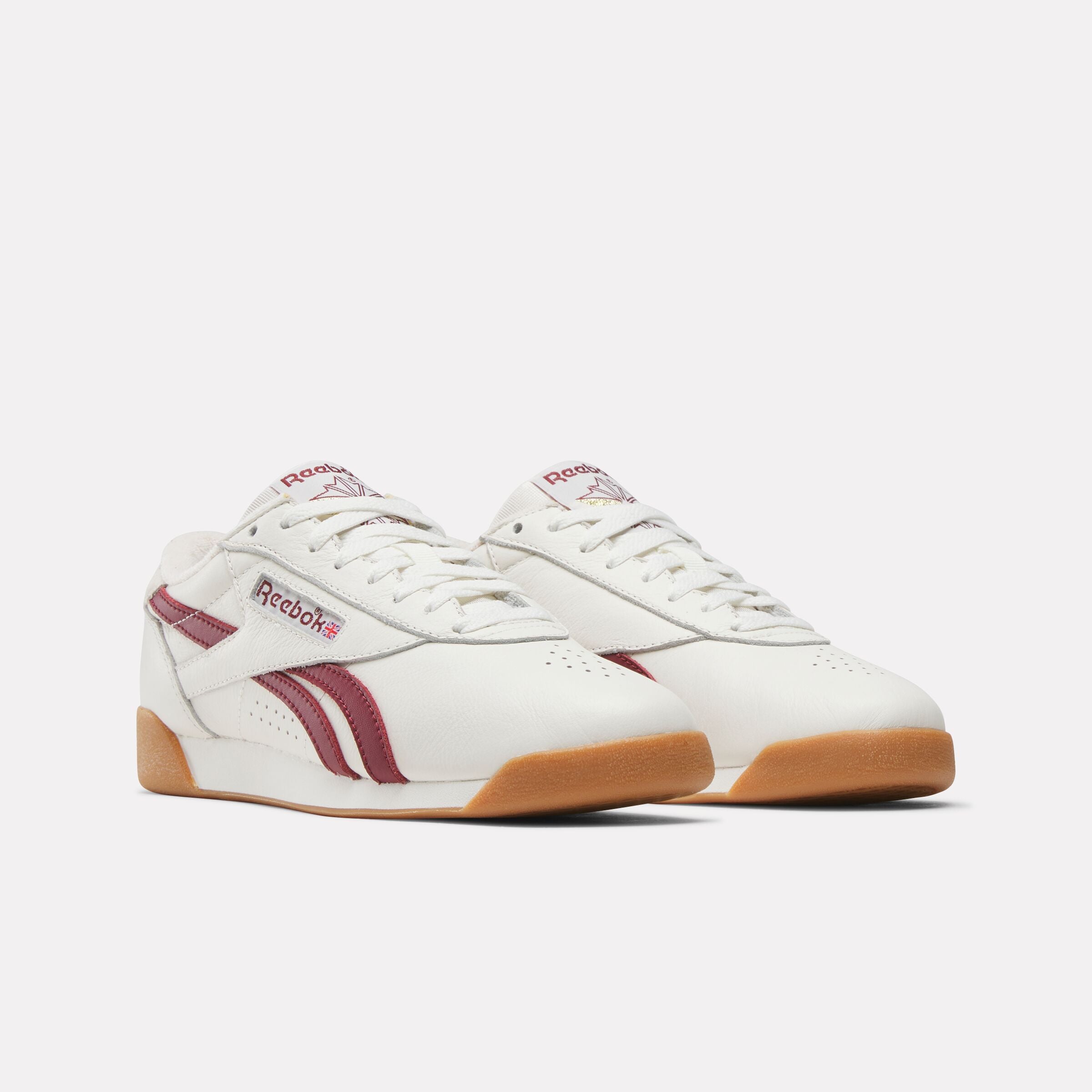 Reebok Women's F/S Lo  In Chalk/Classicburgundy/Gum M