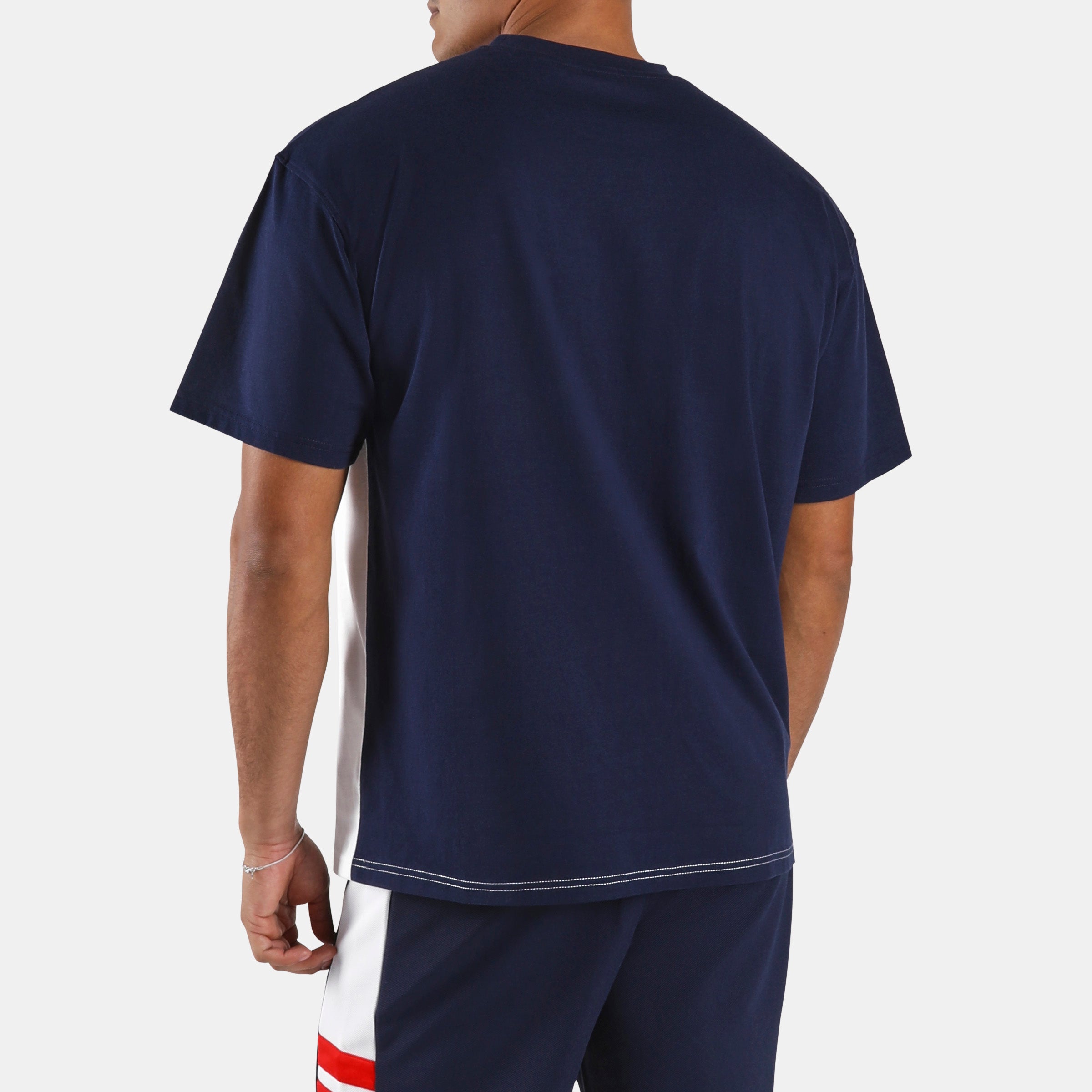 Reebok Men's Heritage Cut & Sew T-Shirt  In Navy REG