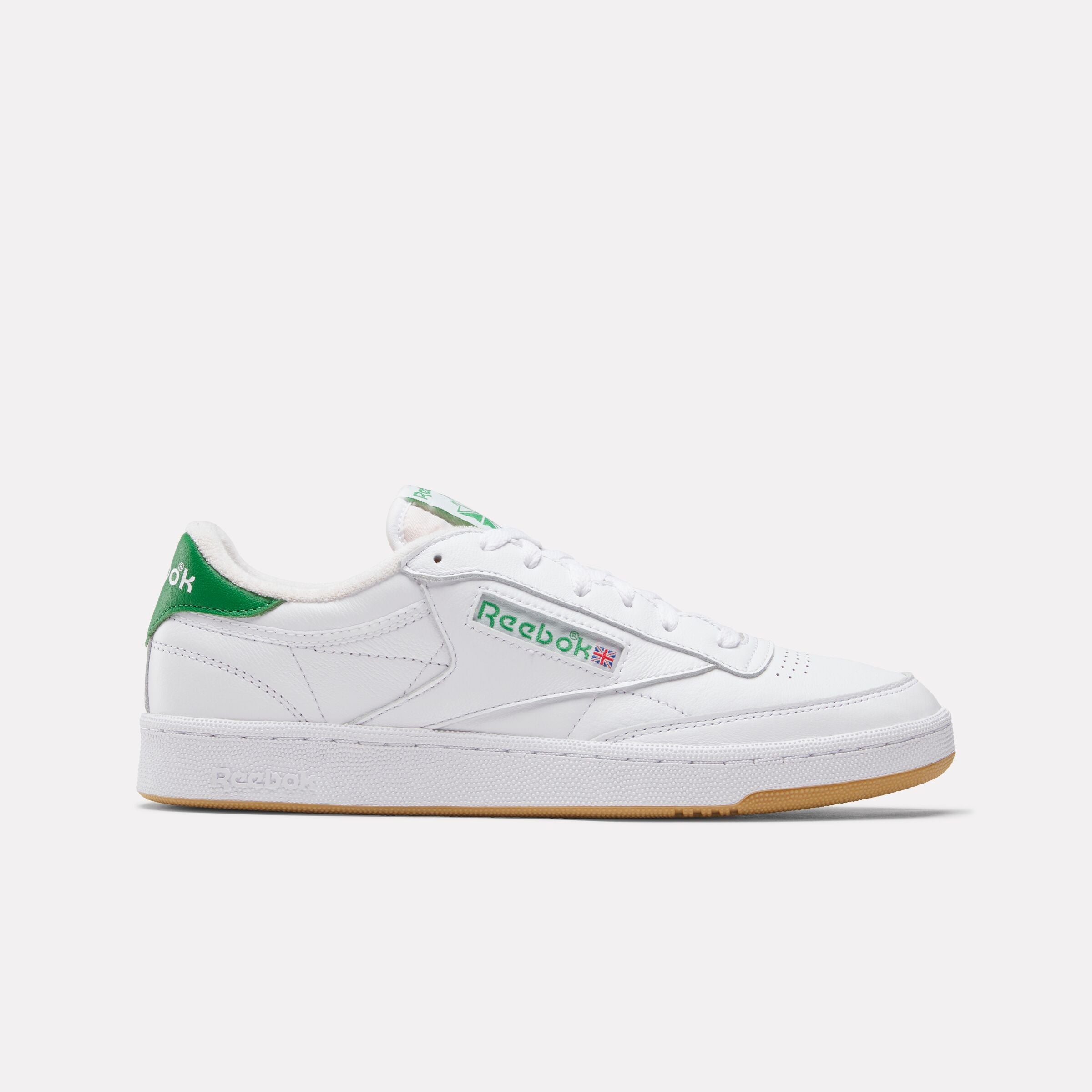 Reebok Men's Club C 85  In White/Glengreen/Rbkrubbber M