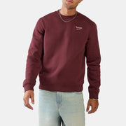 Reebok Men's Id 2-Colour Logo Fleece Crew Sweatshirt  In Red REG
