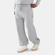 Reebok Men's Id 2-Colour Logo Relaxed Fleece Pants  In Light Grey Marl REG
