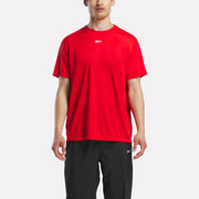 Reebok Men's Id Train Ss Tech Tee  In Red REG