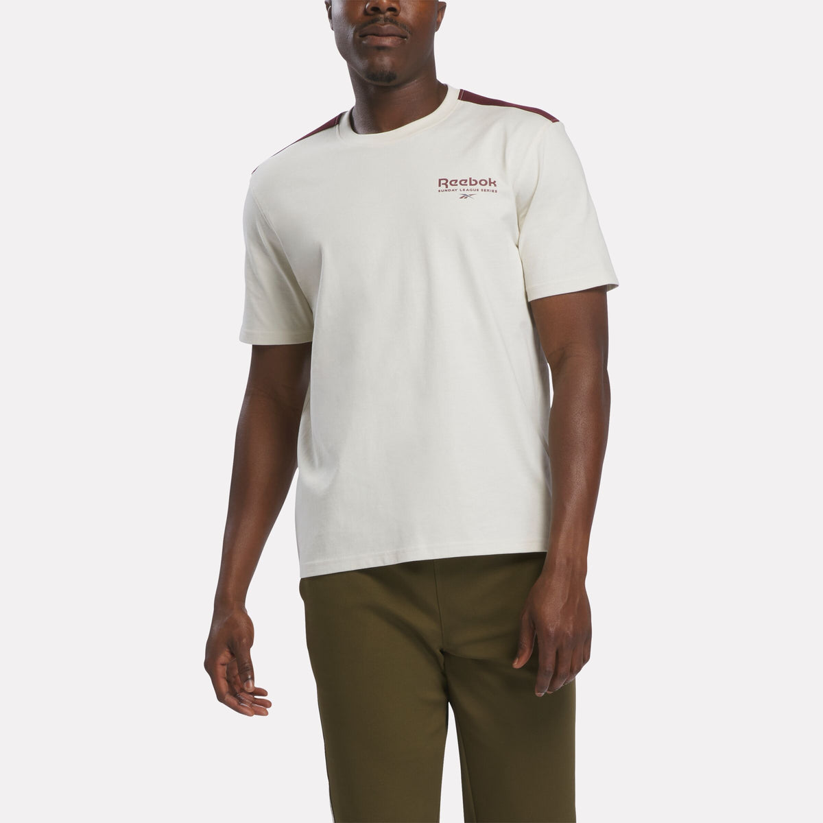 Reebok Men's Heritage Sunday League Series T-Shirt  In Linen REG