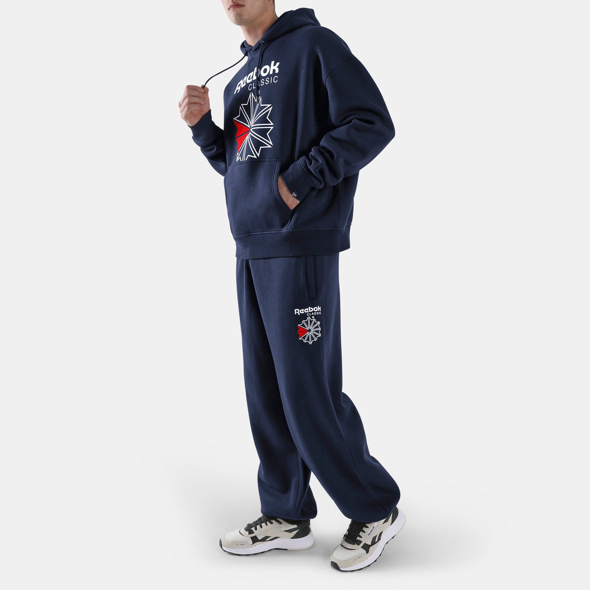 Reebok Men's Starcrest Relaxed Jogger Pant  In Navy REG