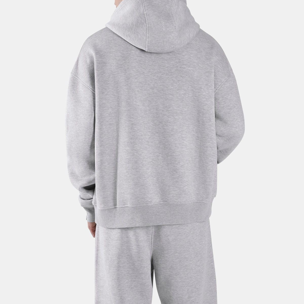 Reebok Men's Starcrest Relaxed Hoodie  In Light Grey Marl REG