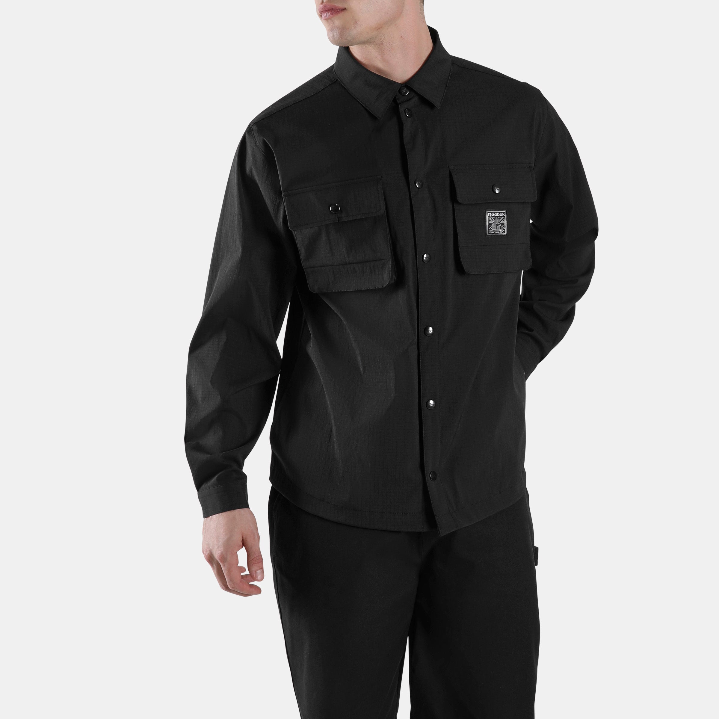 Reebok Men's Workwear Utility Shirt  In Black REG