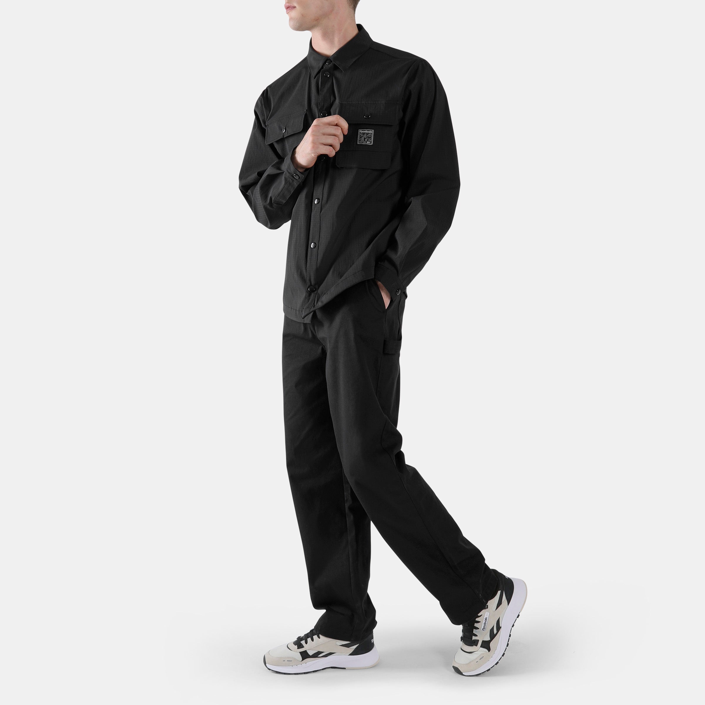 Reebok Men's Workwear Utility Shirt  In Black REG