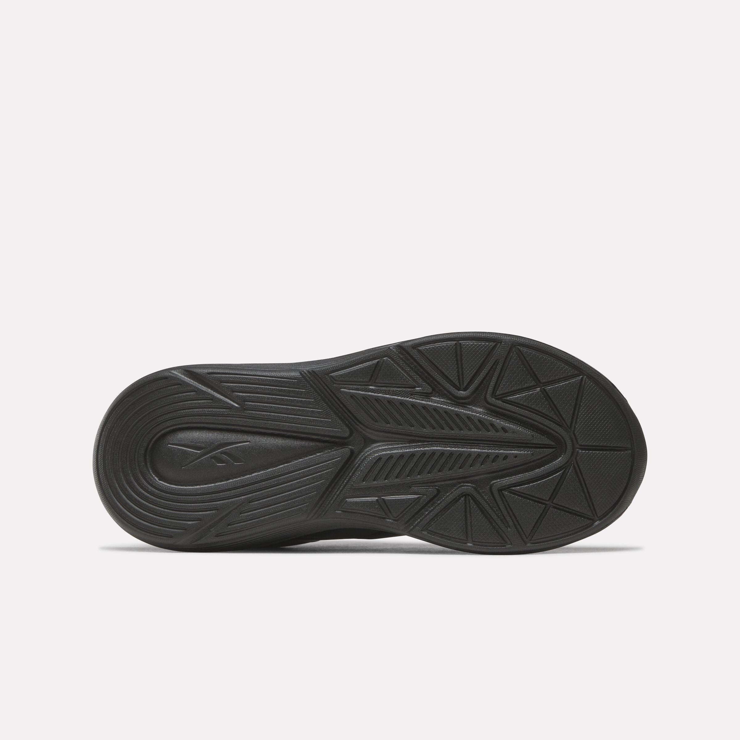 Reebok Boy's' Rush Runner 6.0 Elastic Lace Top Strap Child  In Black/Black M