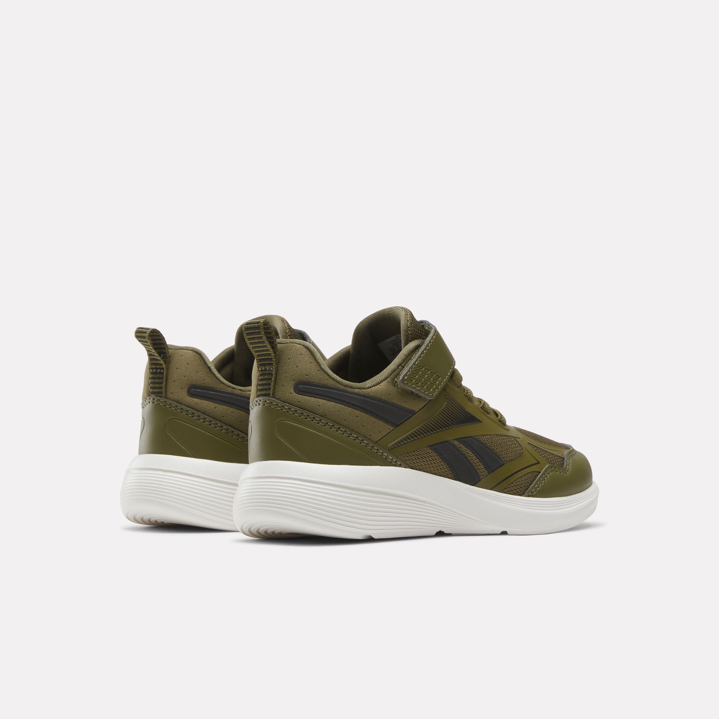 Reebok Boy's' Rush Runner 6.0 Elastic Lace Top Strap Child  In Olive M