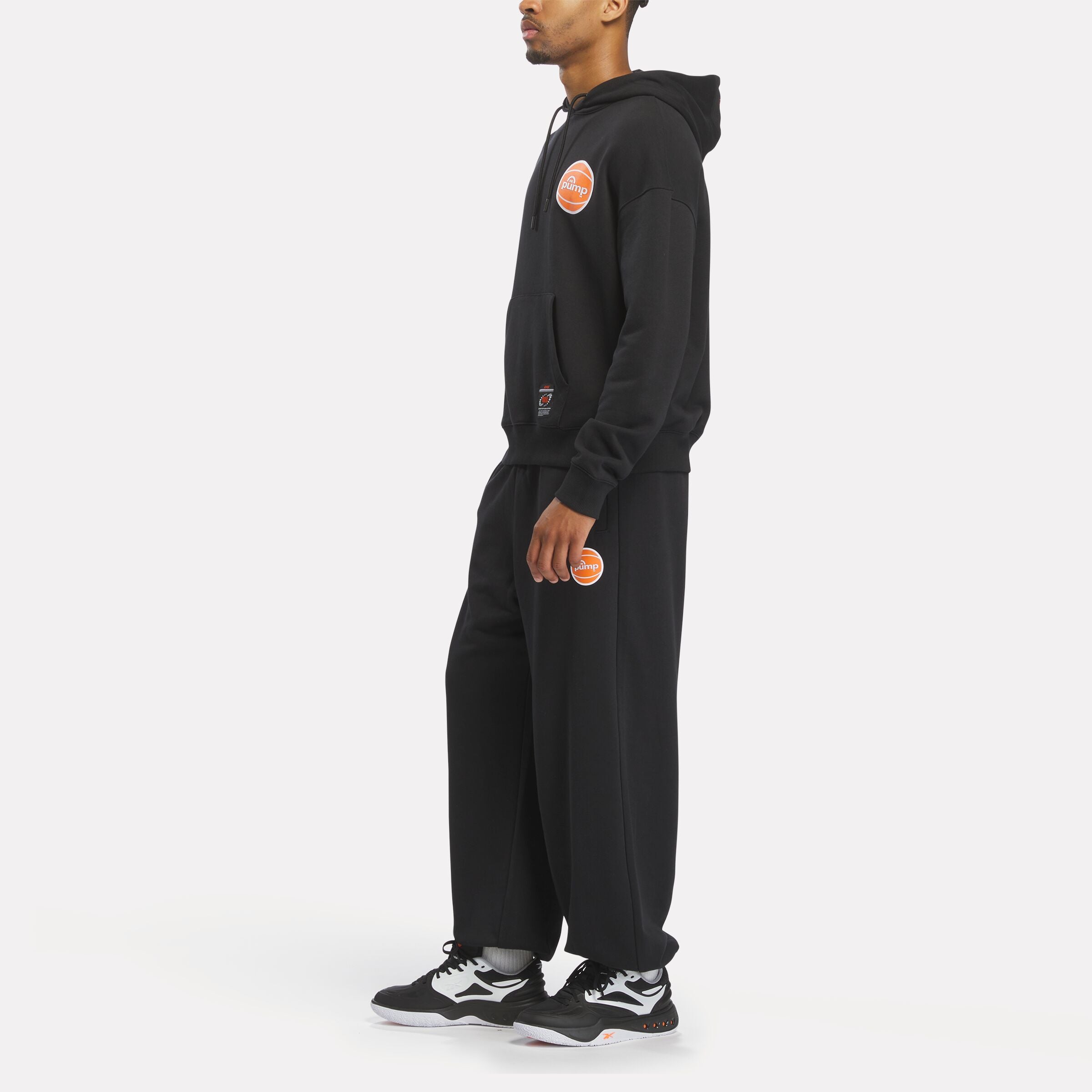 Reebok Men's Pump Og Hoodie  In Black REG