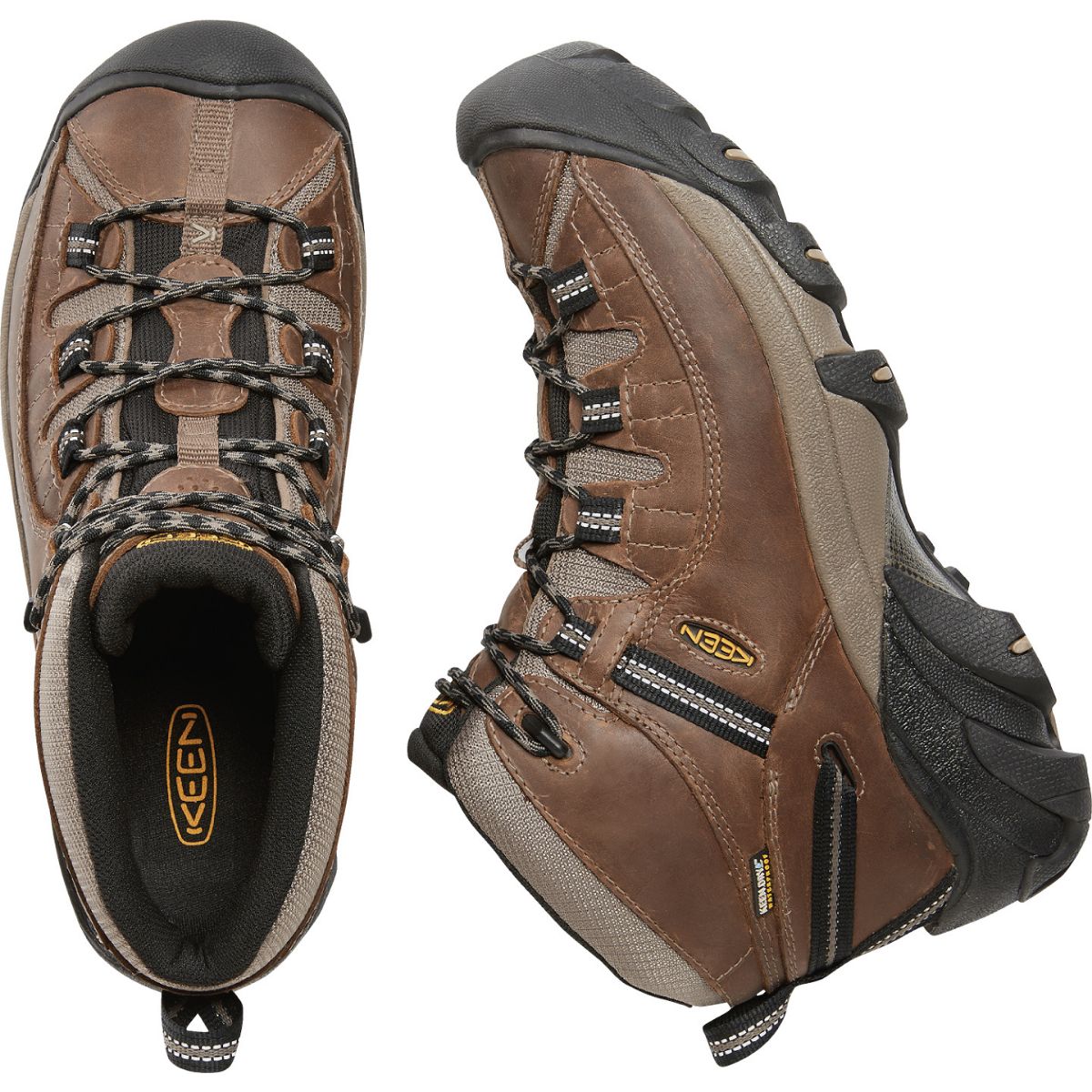 Keen Men's Targhee Ii Mid Wp in Shitake/Brin Dle