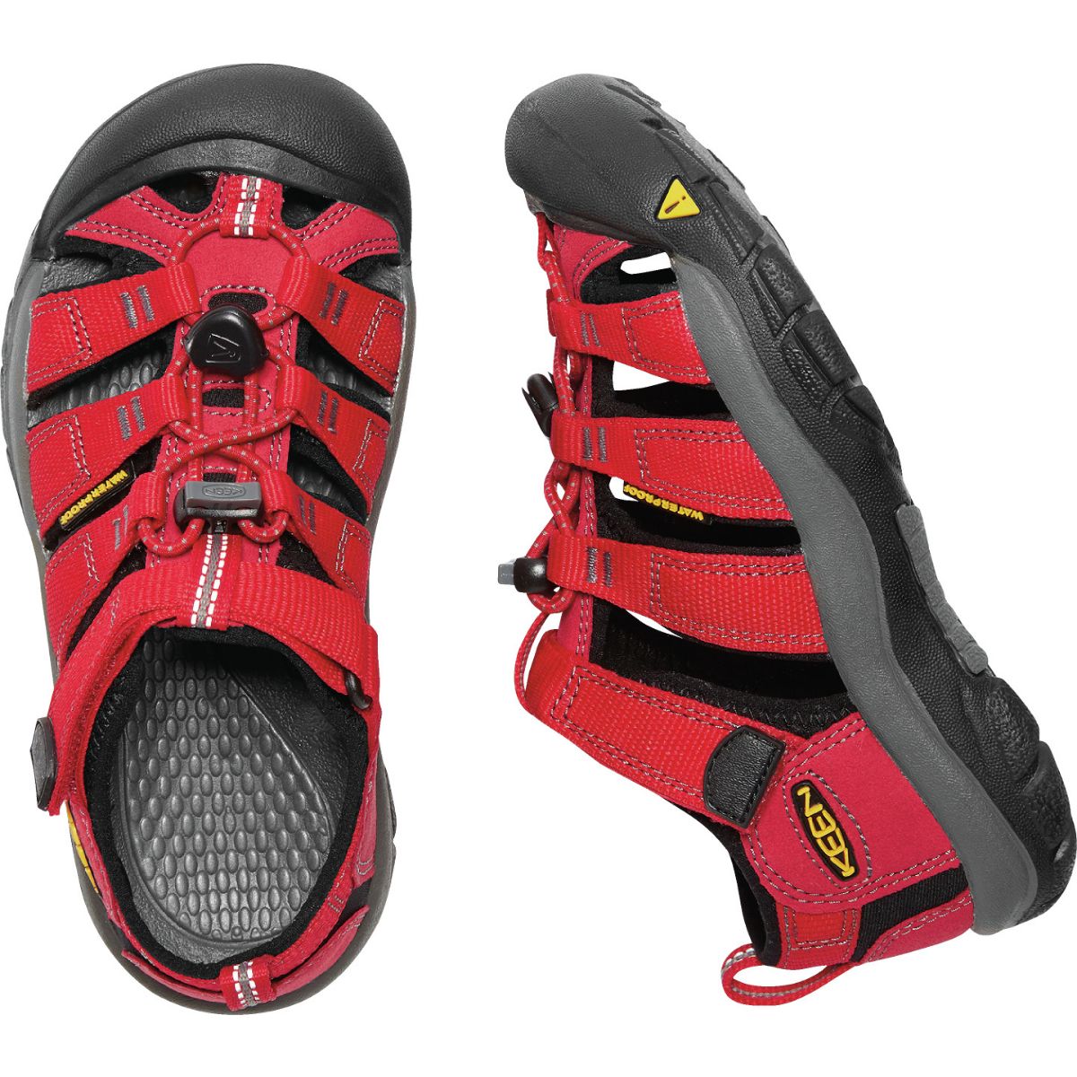 Keen Kids Newport H2 in Ribbon Red/Gargoyle