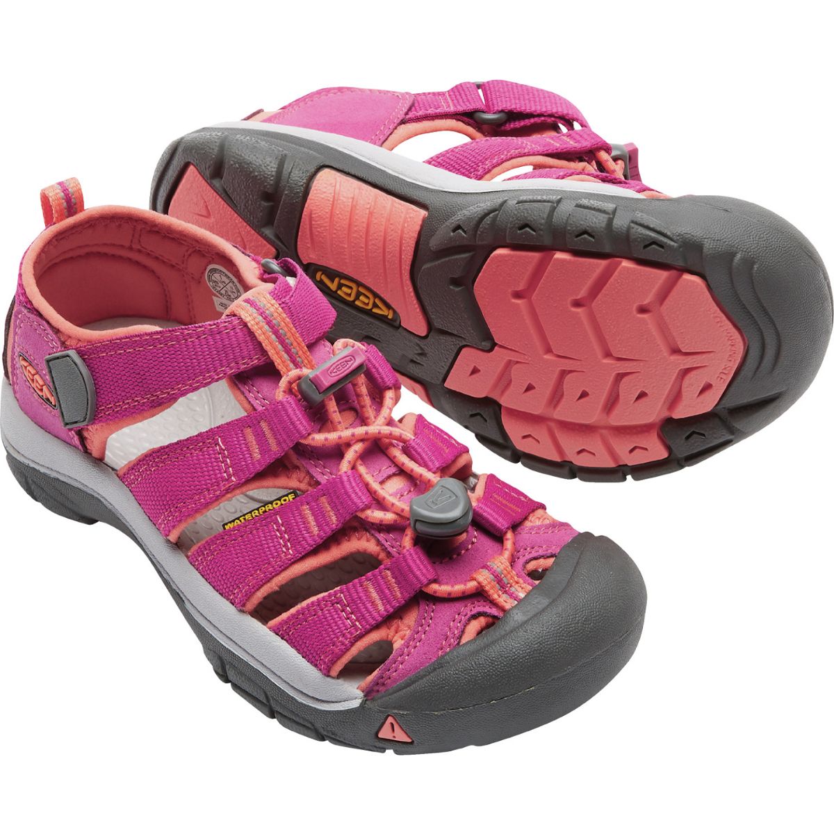 Keen Kids Newport H2 in Very Berry/Fusion Coral