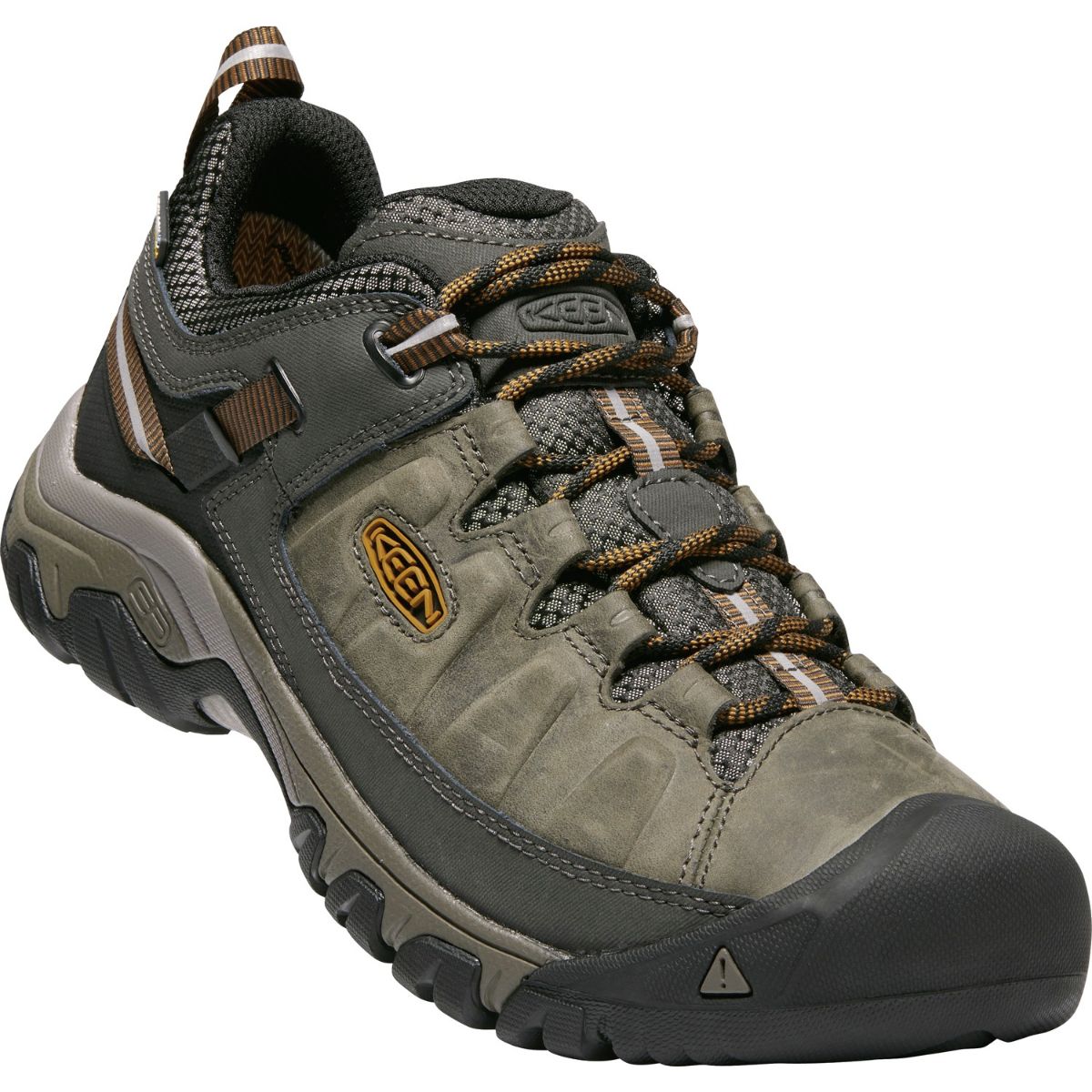 Keen Men's Targhee III Wp in Black Olive/Golden Brown