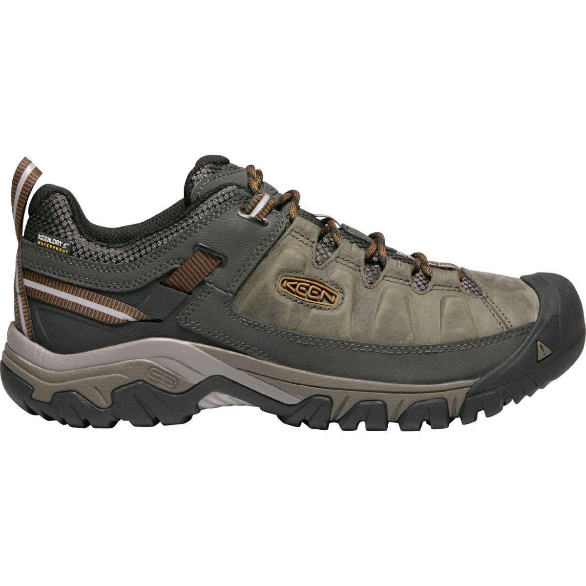 Keen Men's Targhee III Wp in Black Olive/Golden Brown