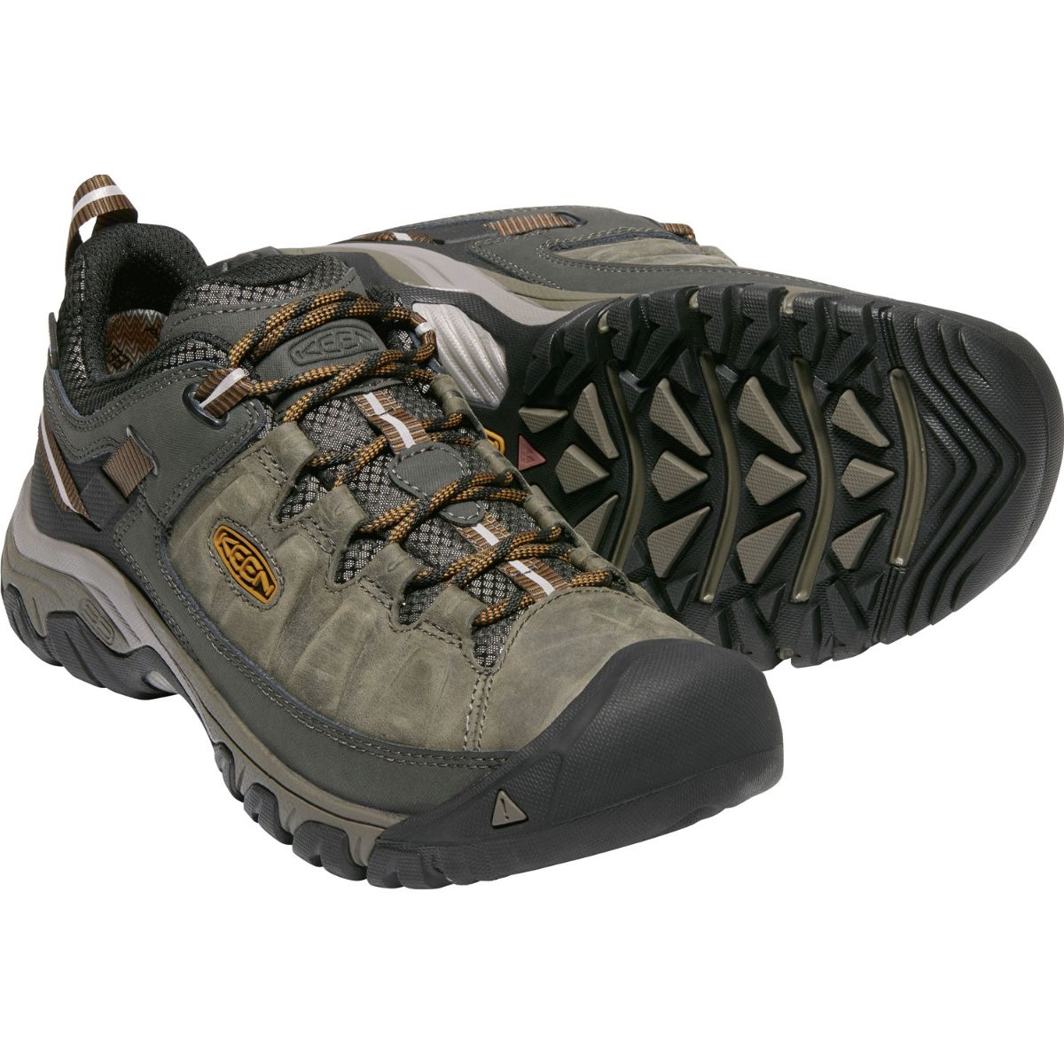 Keen Men's Targhee III Wp in Black Olive/Golden Brown