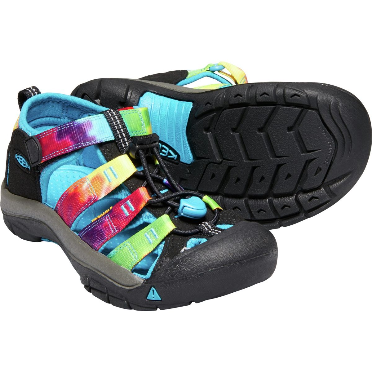 Keen Kids Newport H2 in Rainbow Tie Dye