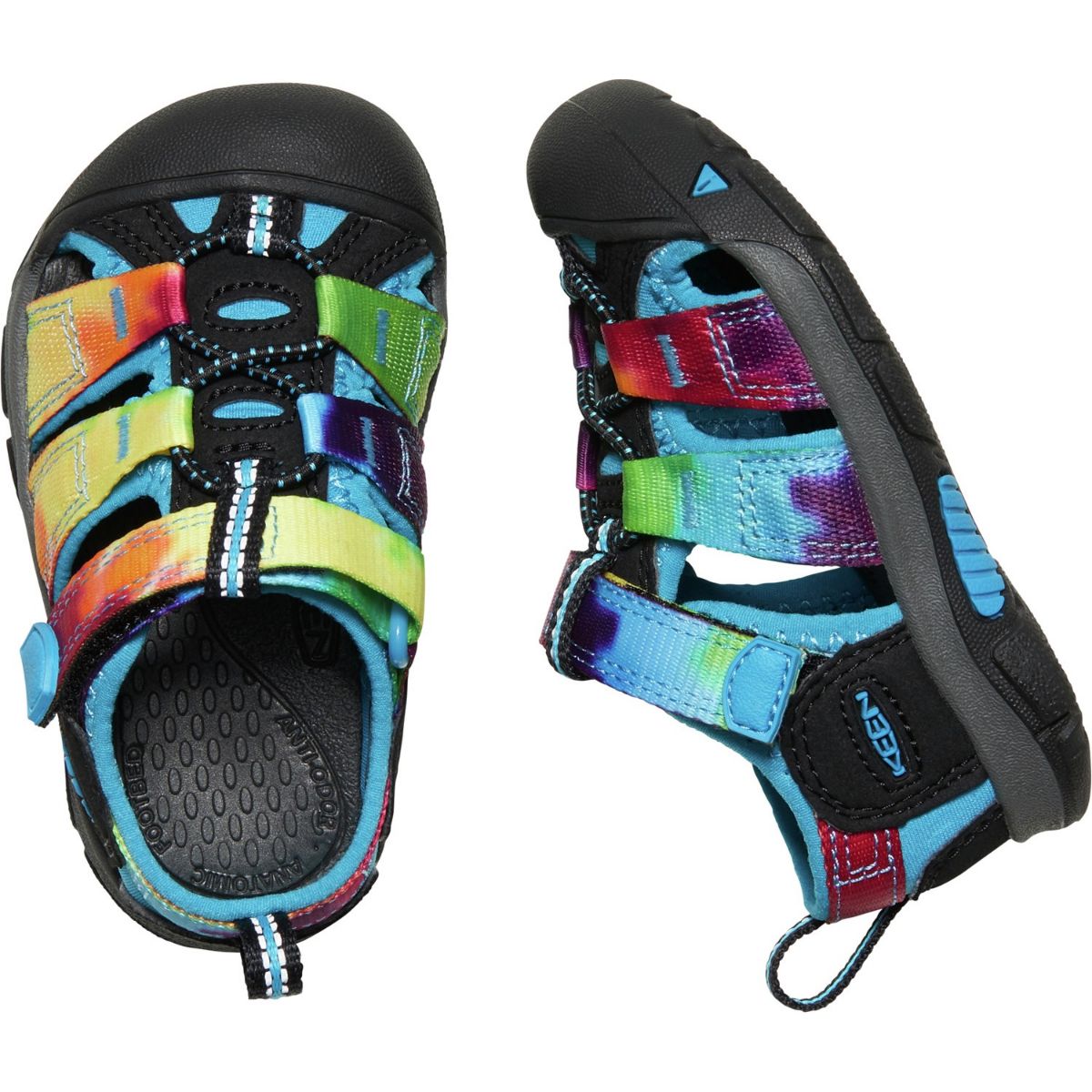 Keen Kids Newport H2 in Rainbow Tie Dye