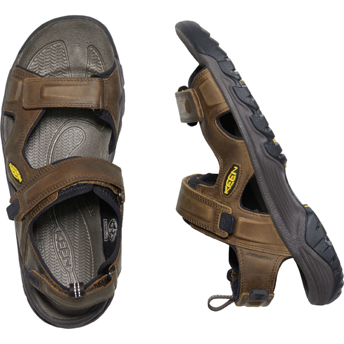 Keen Men's Targhee III Open Toe Sandal in Bison/Mulc
