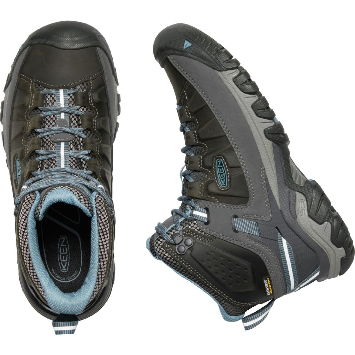 Keen Women's Targhee III Mid WP in Magbet/Atlantic Blue
