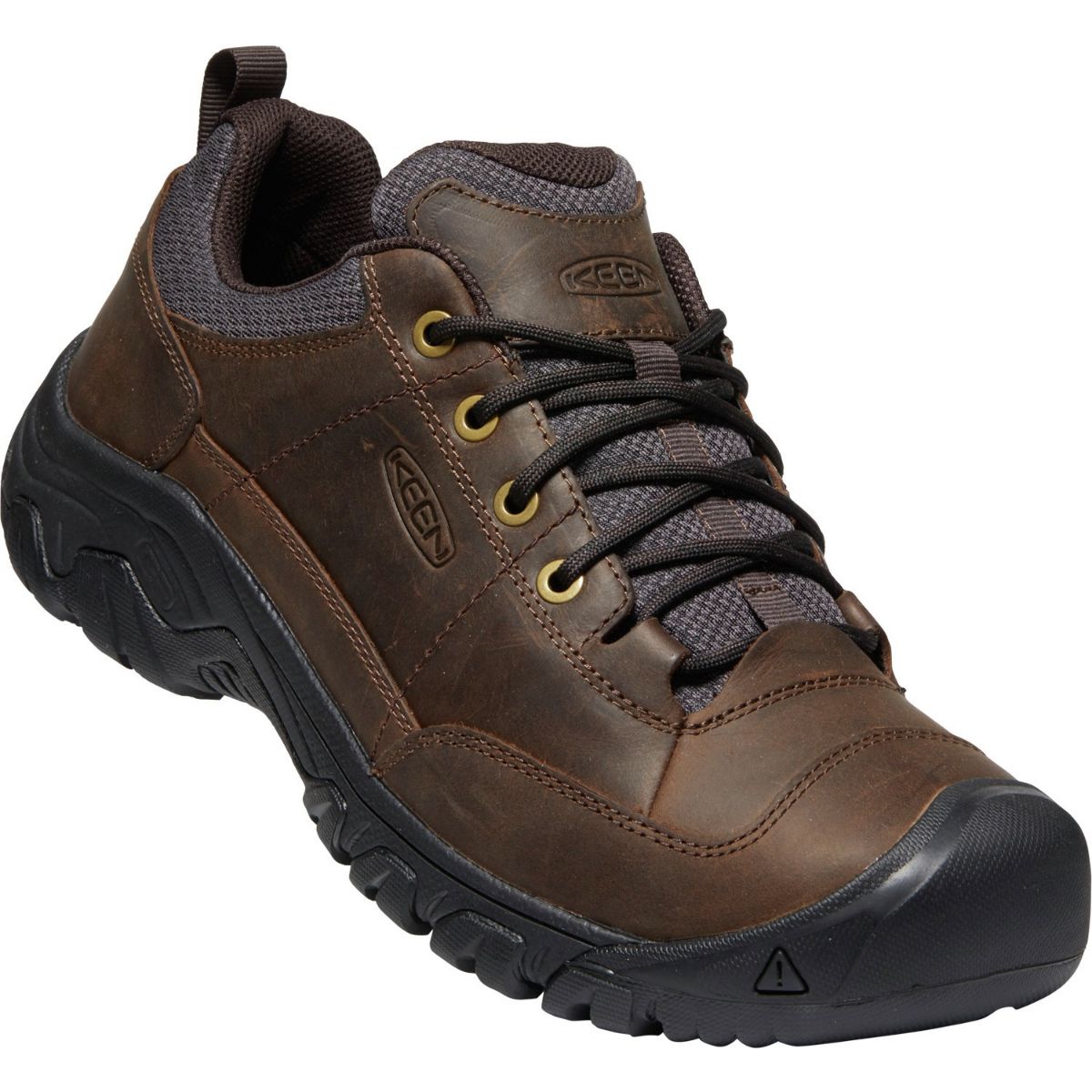 Keen Men's Targhee III Oxford Wide in Dark Earth/Mulch