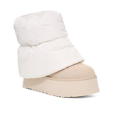 Ugg Women's Classic Mini Dipper Puffer in White/Ceramic