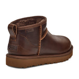 Ugg Women's Classic Ultra Mini Lthr Regen in Ironwood