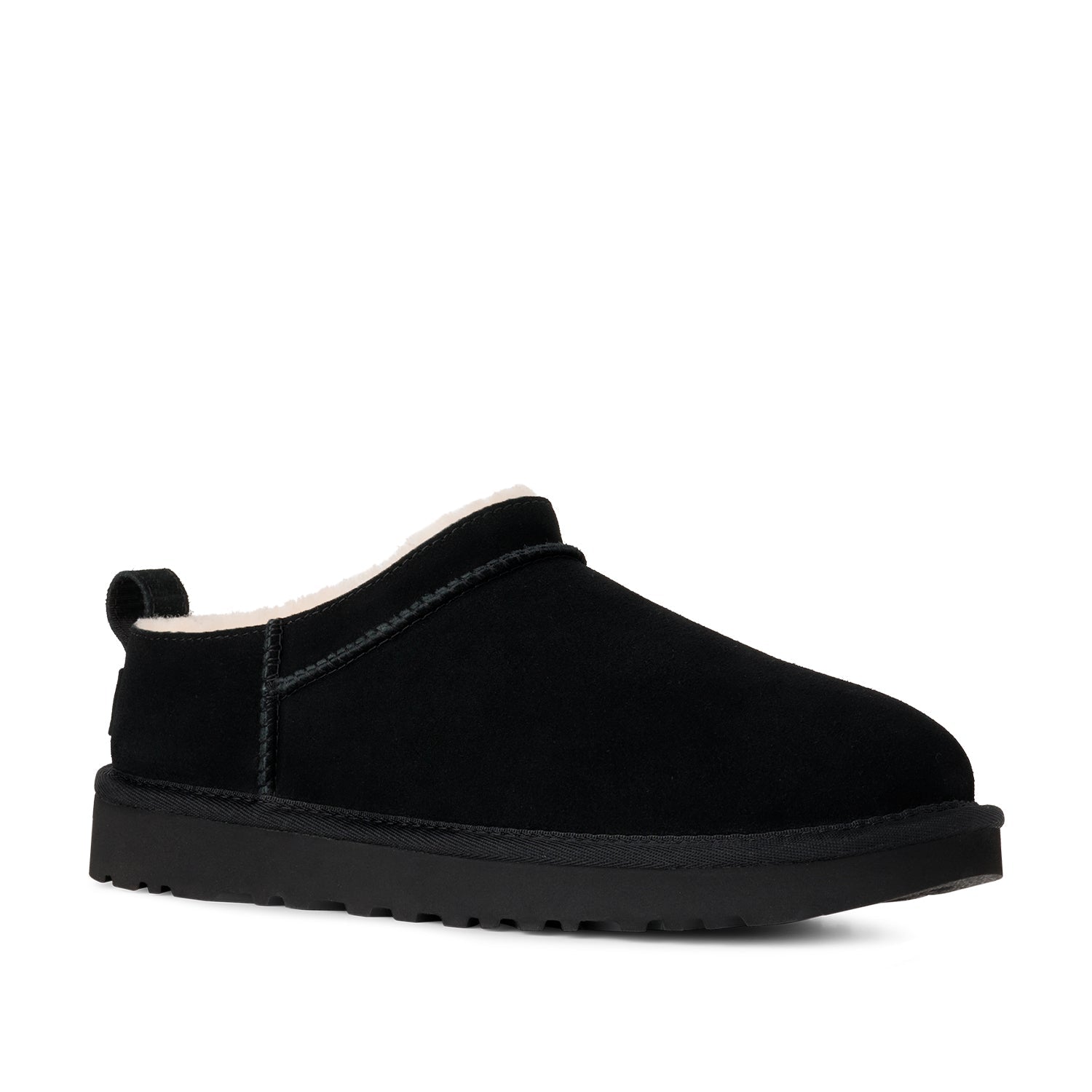 Micro-chaussures UGG Classic pour femme, couleur noire