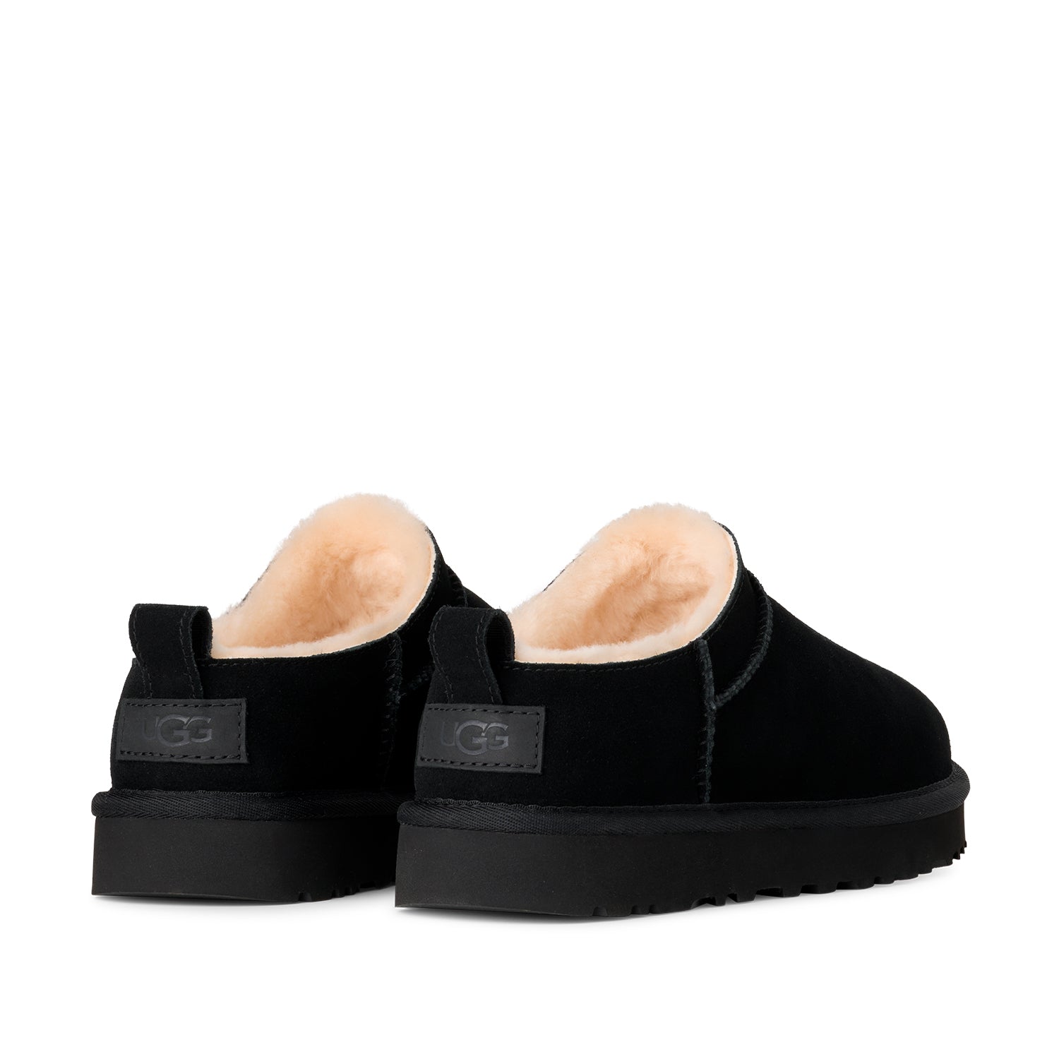 Micro-chaussures UGG Classic pour femme, couleur noire