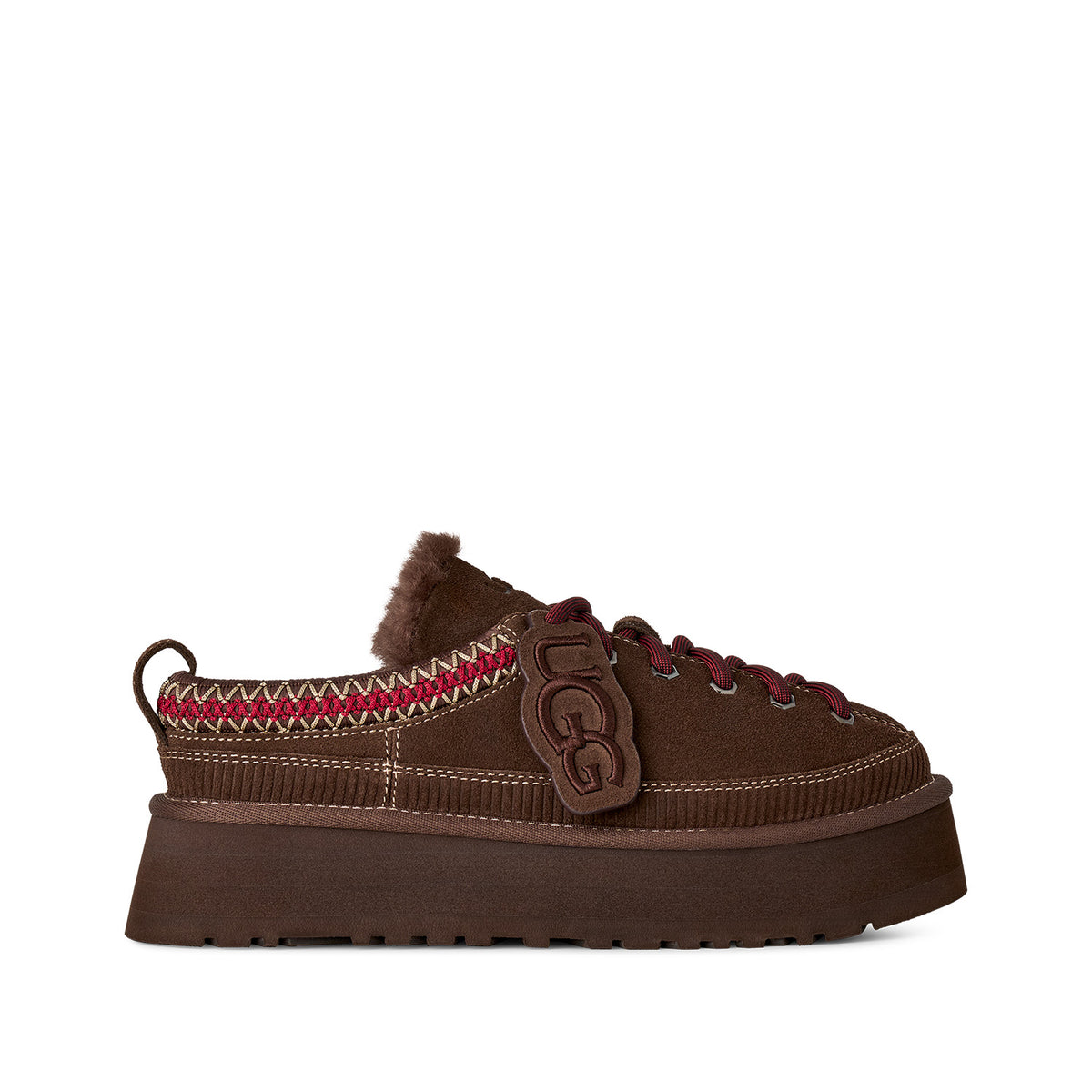 UGG Women's Heritage Lace-Up Slipper in Burnt Cedar