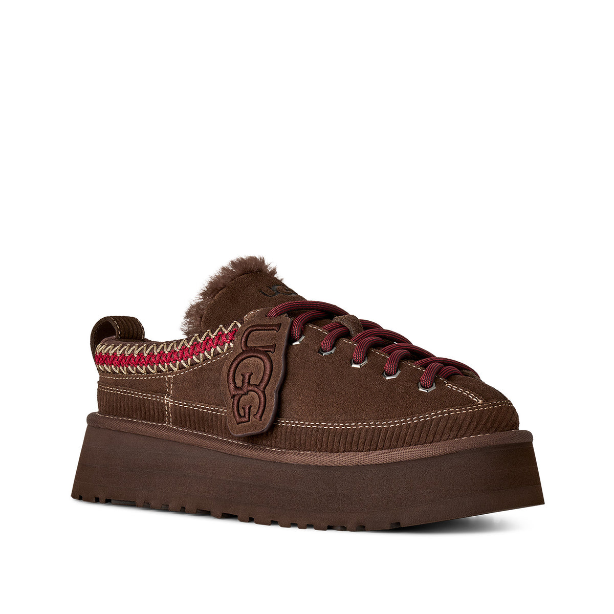 UGG Women's Heritage Lace-Up Slipper in Burnt Cedar
