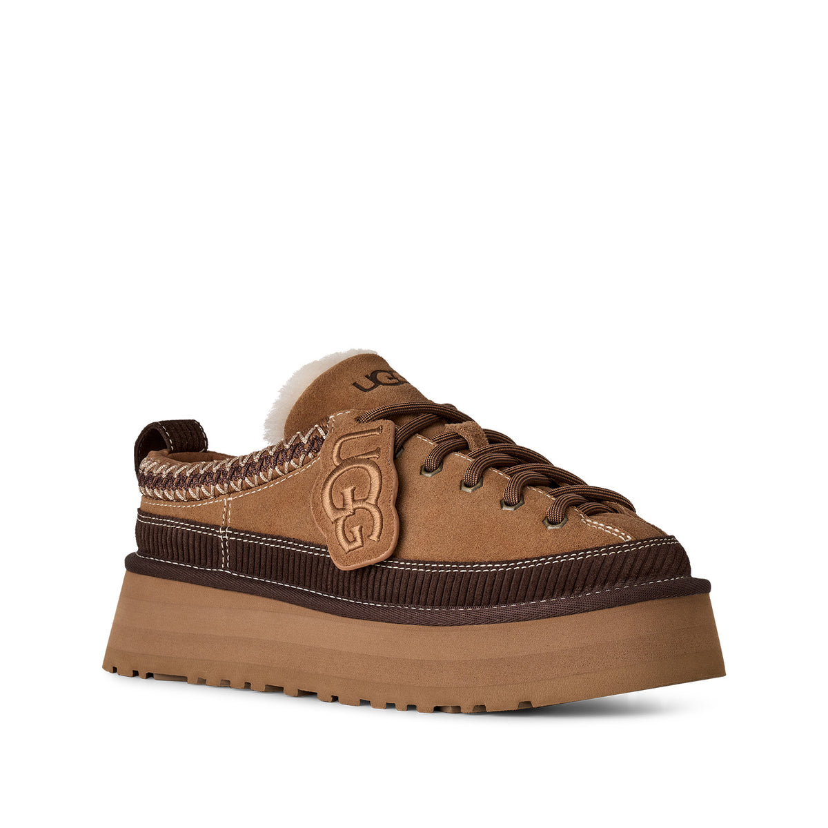 UGG Women's Heritage Lace-Up Slipper in Chestnut