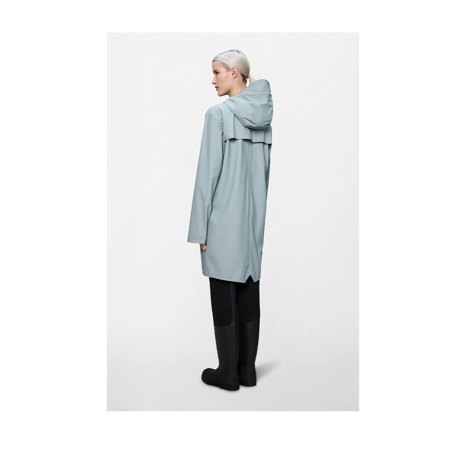 RAINS Unisex Long Jacket W3 in Pool
