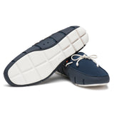 Swims Men's Braided Lace Loafer in Navy/White