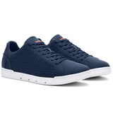 Swims Men's Breeze Tennis Knit Sneakers in Navy