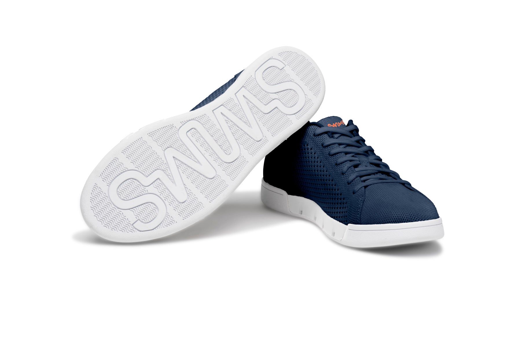 Swims Men's Breeze Tennis Knit Sneakers in Navy