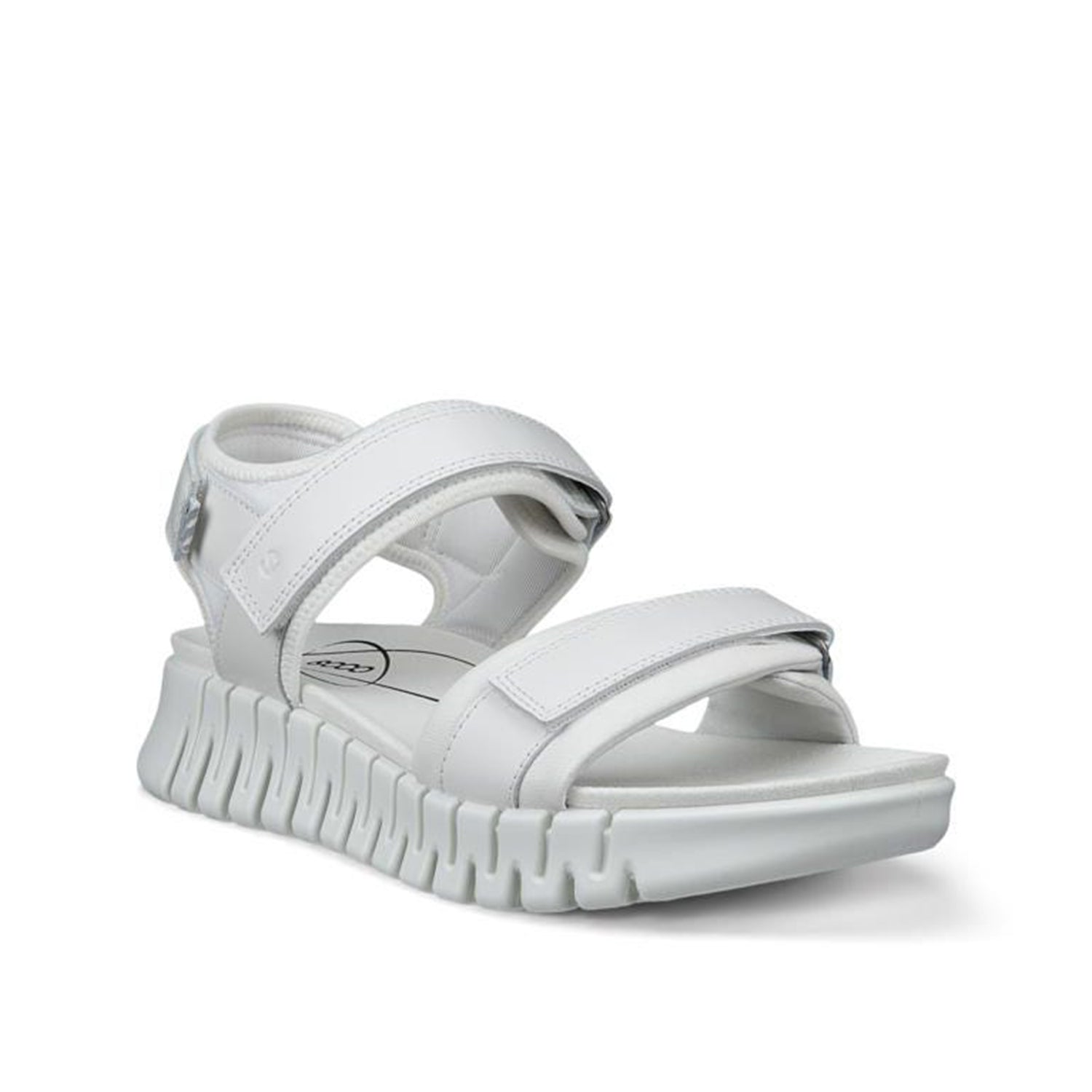 Chaussures ECCO Gruuv Sol Lea pour femmes, blanches