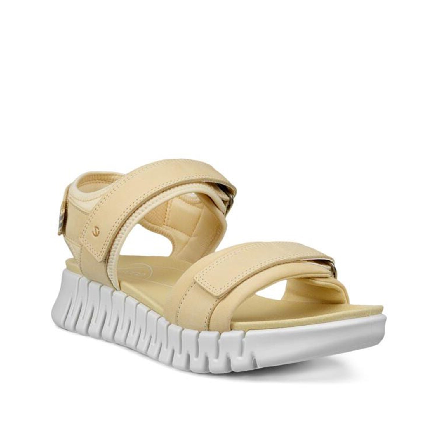 Chaussures ECCO Gruuv Sol Lea pour femmes, couleur paille