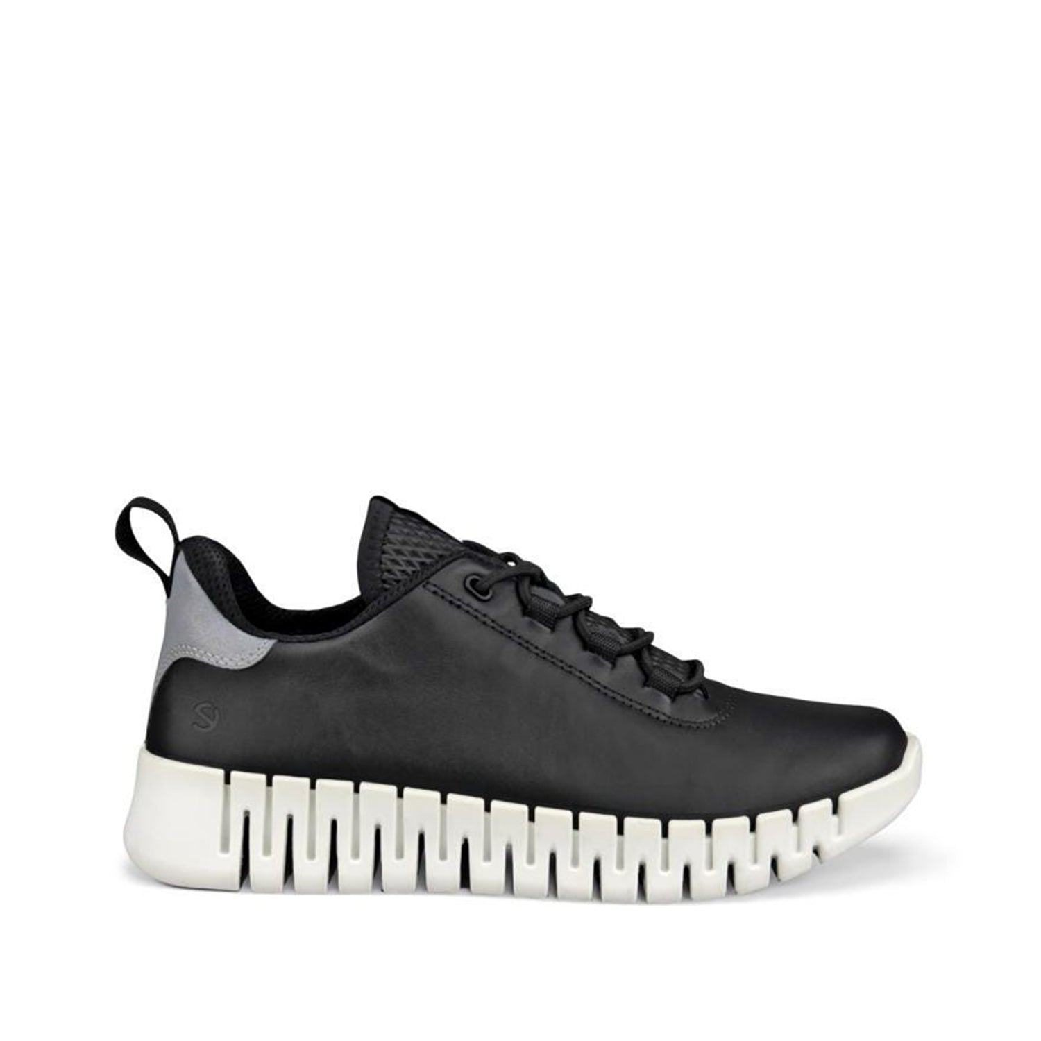 Baskets ECCO Gruuv Lea pour femme, coloris noir/gris clair