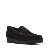 Clarks Women's Wallabee Loafer in Black Suede