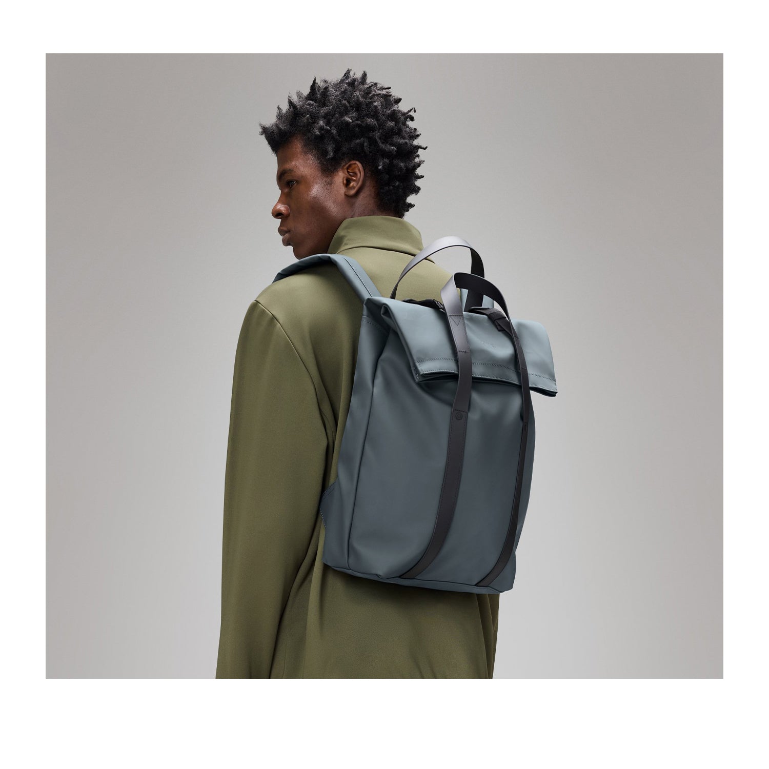 Rains 2 Way Tote Backpack W3 in Lagoon