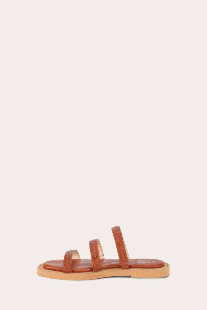 Sandales à brides Frye Faye pour femme, marron, taille M