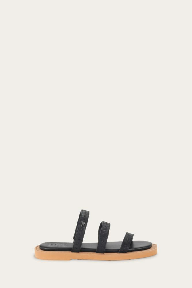 Frye  Women's Faye Strappy Slide Black M