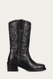 Frye Women's Kate Deco Stitch In Black/Richmond M