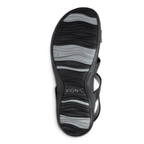 Vionic Women's Amber Adjustable Sandle in Black Croco W