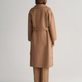 Gant Apparel S Women's Handstitched Belted Coat Seasonal Newness Brown Reg
