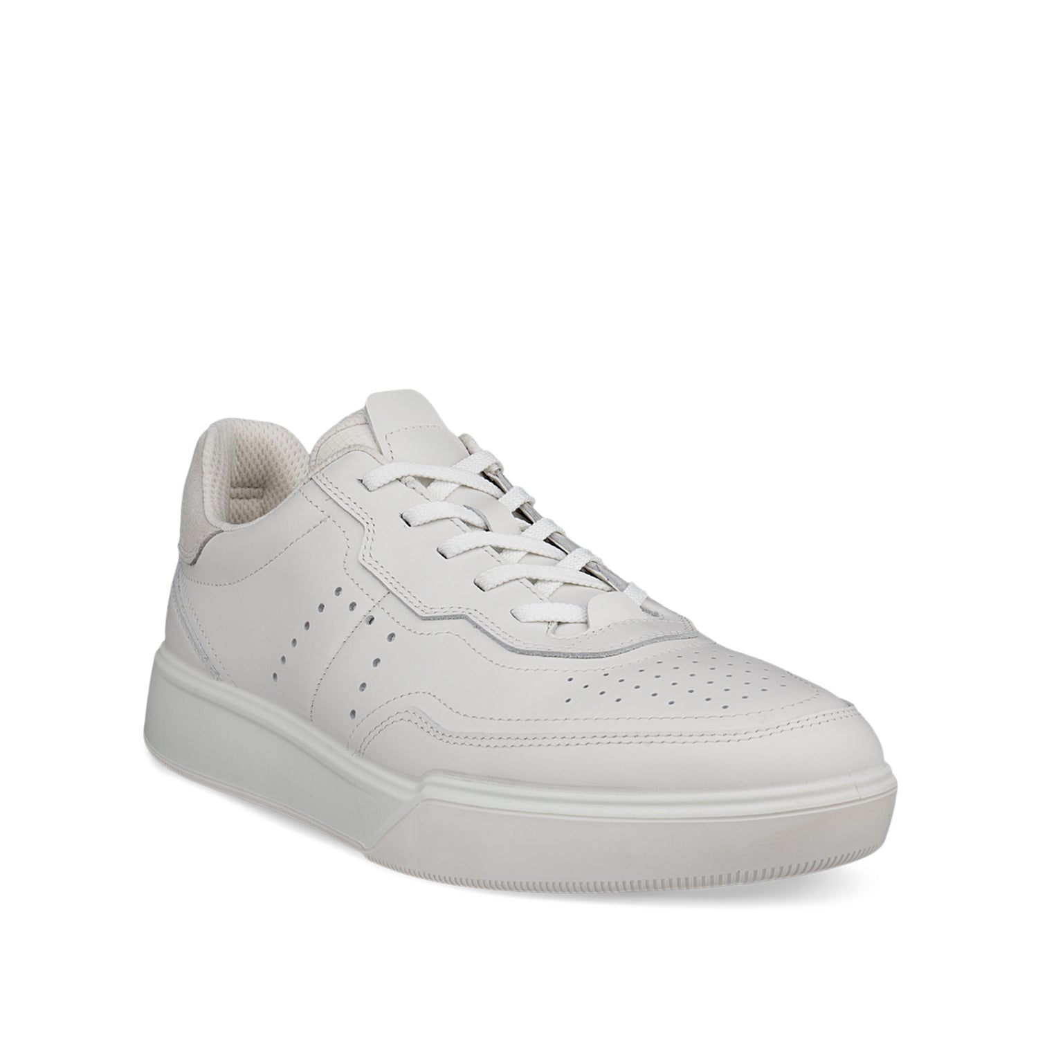 ECCO Men's Street Court M in White/Shadow White