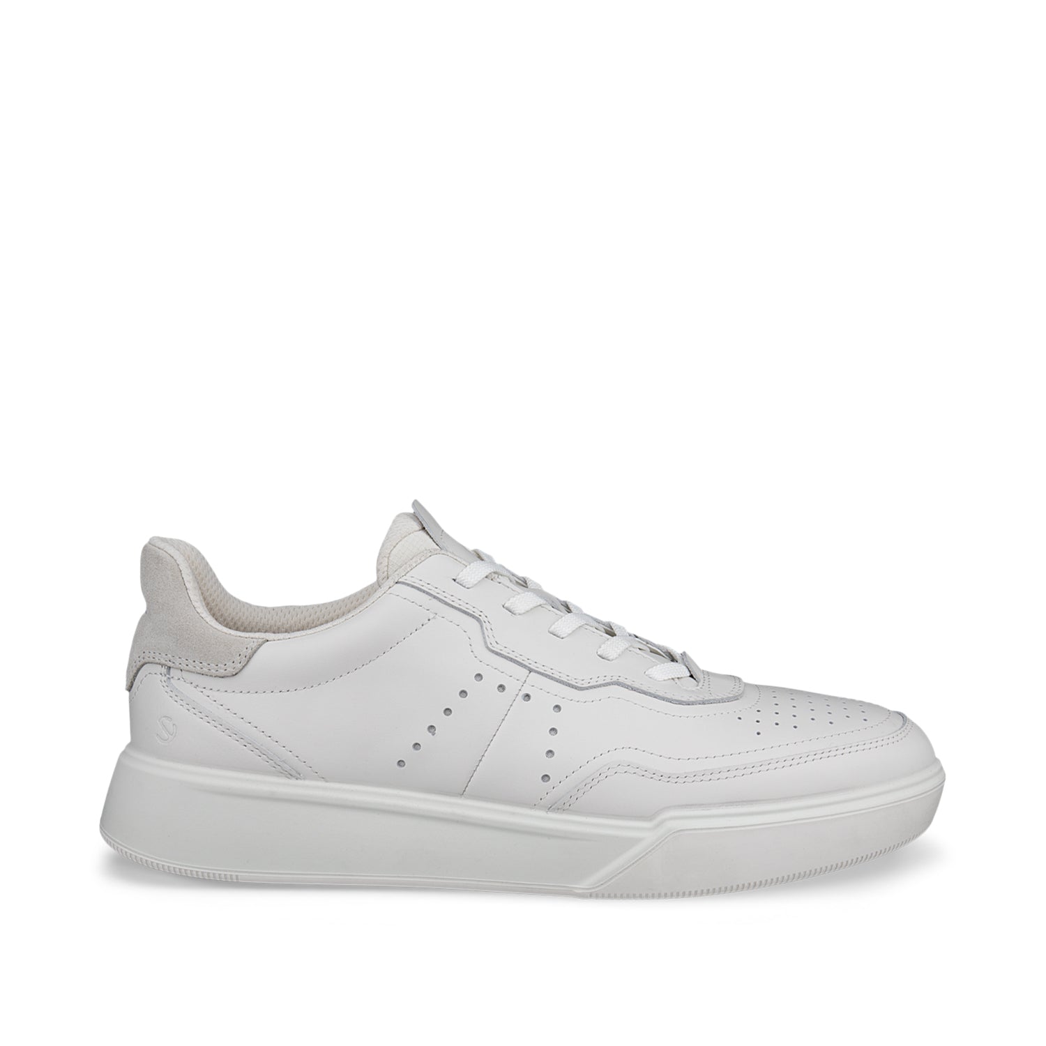 ECCO Men's Street Court M in White/Shadow White