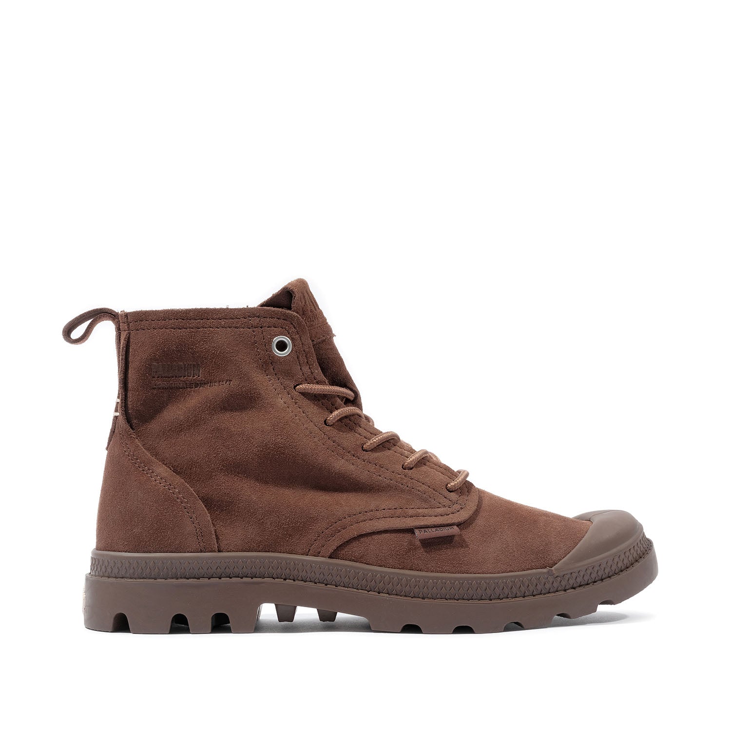 Palladium Pampa Hi Skin unisexe en marron foncé
