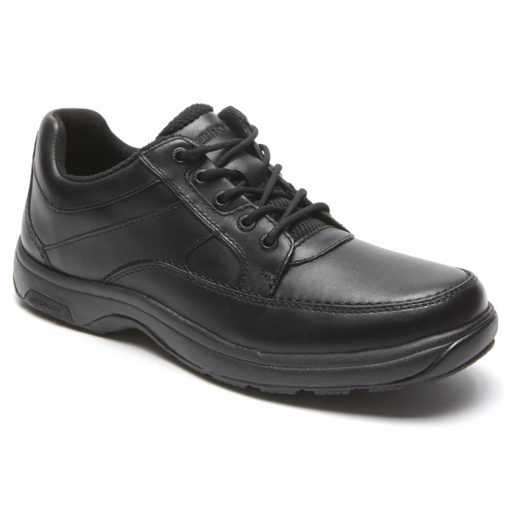 Chaussures à lacets Dunham Midland pour homme, noires, taille 4E